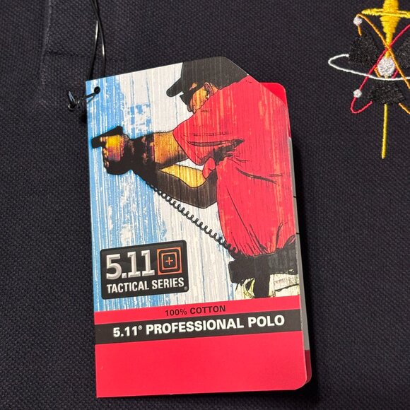 5.11 Tactical Series Professional Polo XL Dark Navy Short Sleeve NWT - Picture 9 of 12